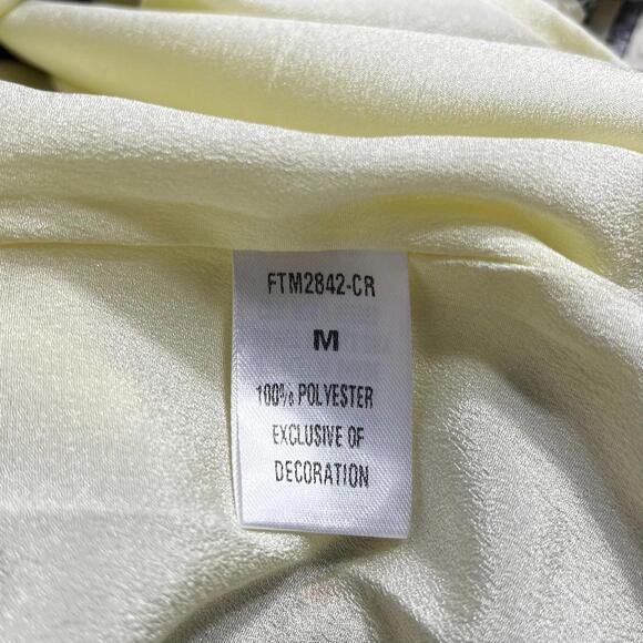 THML Faith Button Up Dress Womens Medium Rue Stripe Dot NWT - Picture 8 of 10